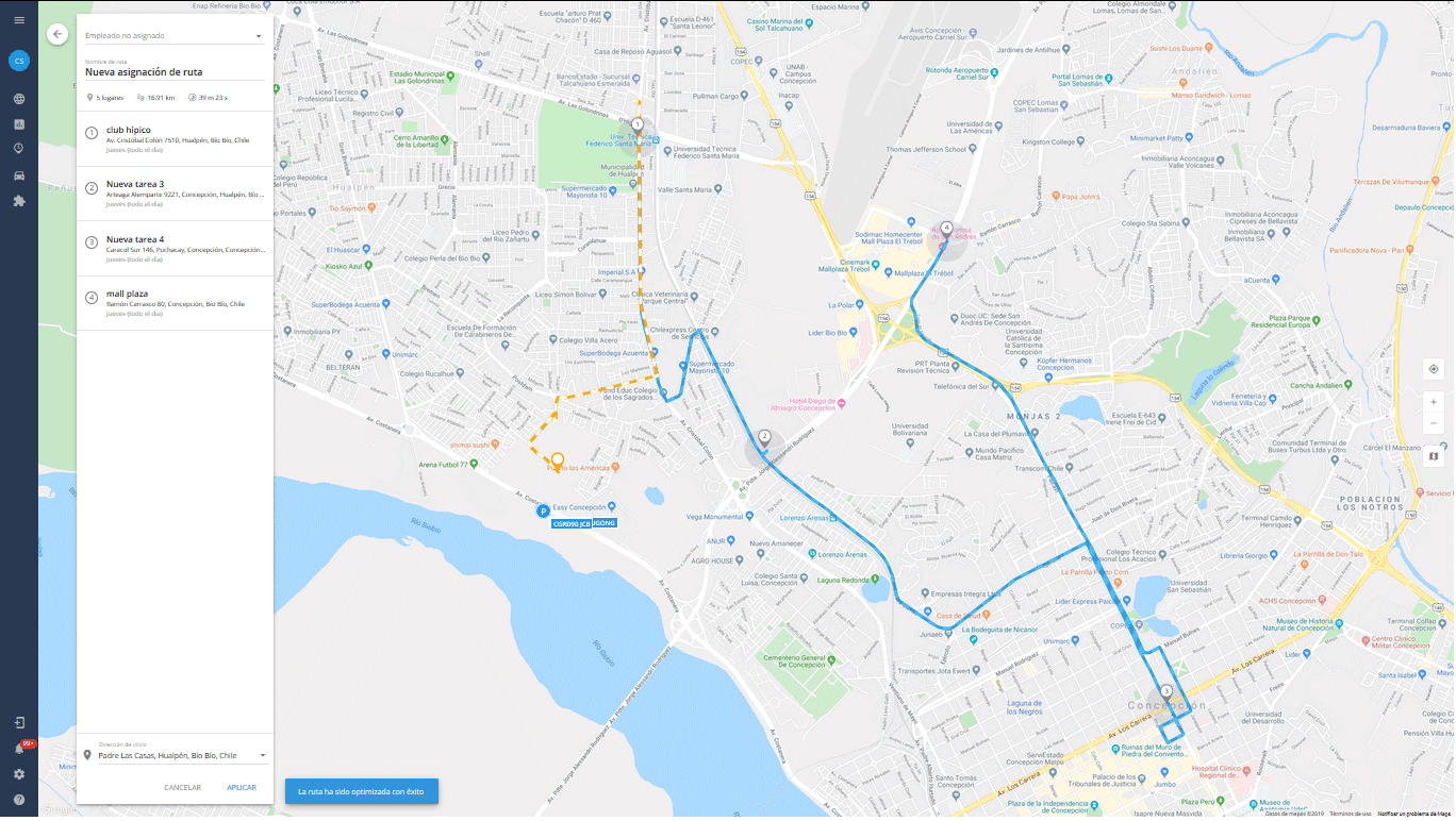 Optimización inteligente de rutas: Nueva característica para una planificación efectiva